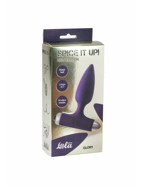 Vibrating Anal Plug Spice it up New Edition Glory Ultraviolet