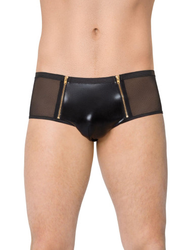SoftLine Slipy Męskie 4520 Czarne Przewiewne M/L