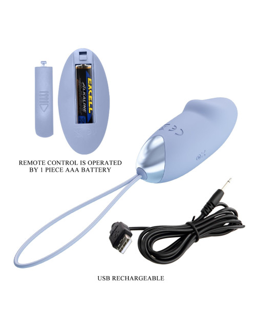 PRETTY LOVE - JULIA Dream chaser 2, Blue, Wireless remote control 12 vibration functions