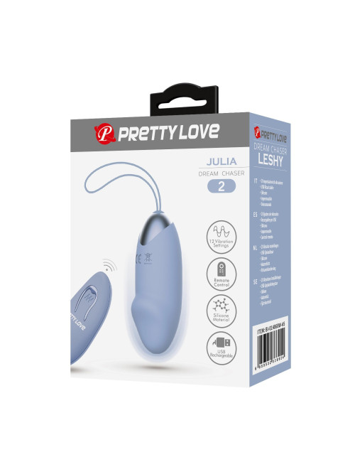 PRETTY LOVE - JULIA Dream chaser 2, Blue, Wireless remote control 12 vibration functions