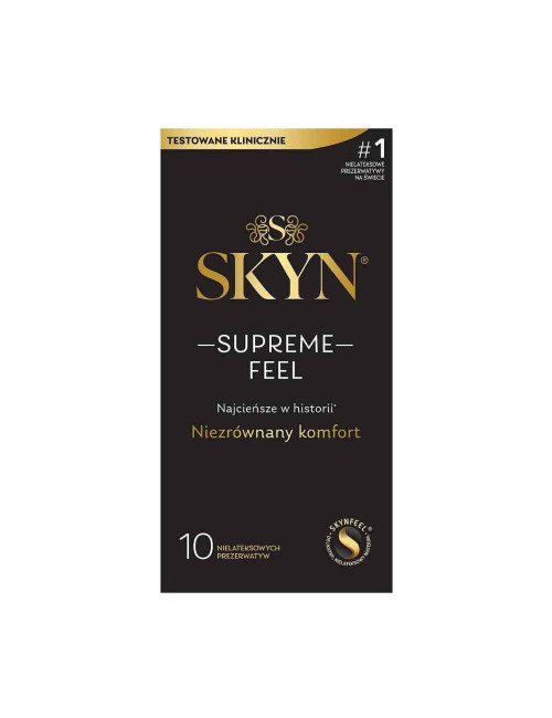 SKYN Supreme Feel – Prezerwatywy Poliizoprenowe (Bx10) – Afrodyzjaki, Zwykłe i Smakowe