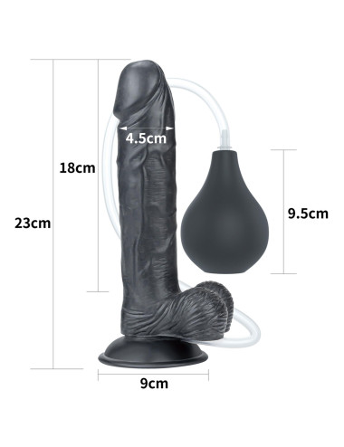 9'' Squirt Extreme Dildo - Black
