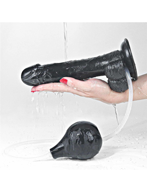 Lovetoy Squirt Extreme Realistyczne Dildo PVC 23 cm Czarne