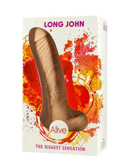 Dildo realistyczny Long John - zabawki erotyczne, realistyczne, przyssawka, wolny od ftalanów