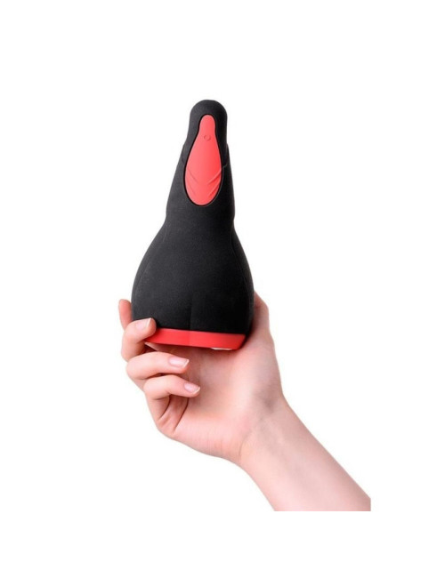 EROTIST ERUPTION Masturbator silikonowy czarny 18.5 cm