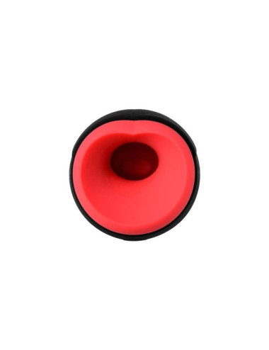 EROTIST Eruption  Rechargeable masturbator, Silicone, Black, 18.5 cm.