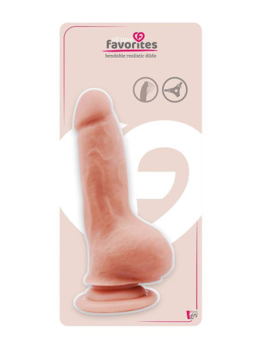 ALL TIME FAVORITES Bendable Dildo Flesh - Dildo Realistyczne, Zabawki, Elastyczne z Przyssawką