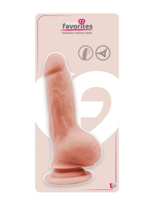 ALL TIME FAVORITES Bendable Dildo Flesh - Dildo Realistyczne, Zabawki, Elastyczne z Przyssawką