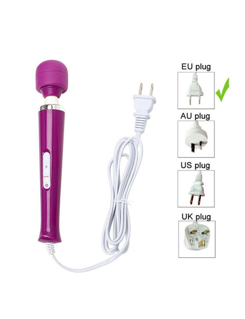 Stymulator-Magic Massager Wand Cable 110-240V Pink 10 Function