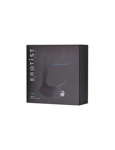 EROTIST First prostate stimulator, silicone, black, 14.4 cm