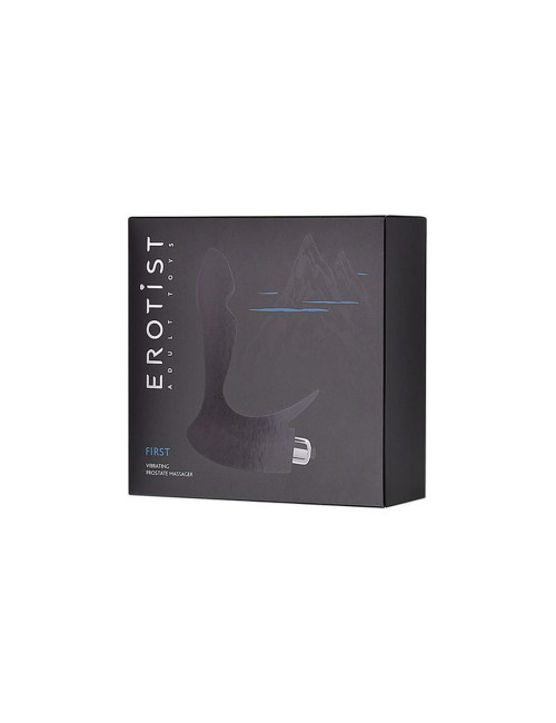 EROTIST First prostate stimulator, silicone, black, 14.4 cm
