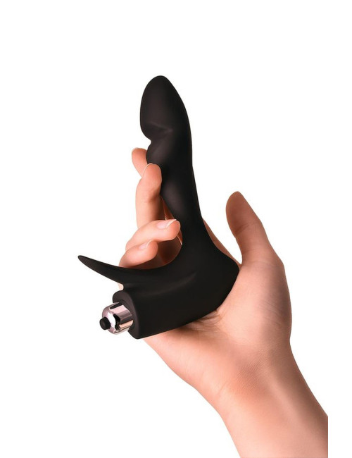 EROTIST First prostate stimulator, silicone, black, 14.4 cm