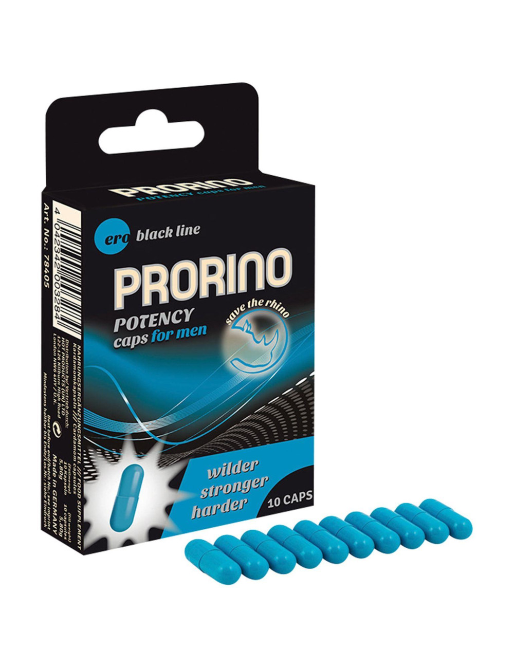 PRORINO Men Afrodyzjaki Erekcja – Kapsułki Potency Caps dla mężczyzn