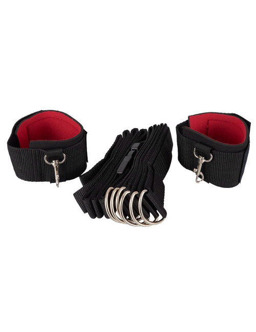 Bed Restraints – Zestaw Kagańców do Łóżka BDSM, Wiązania