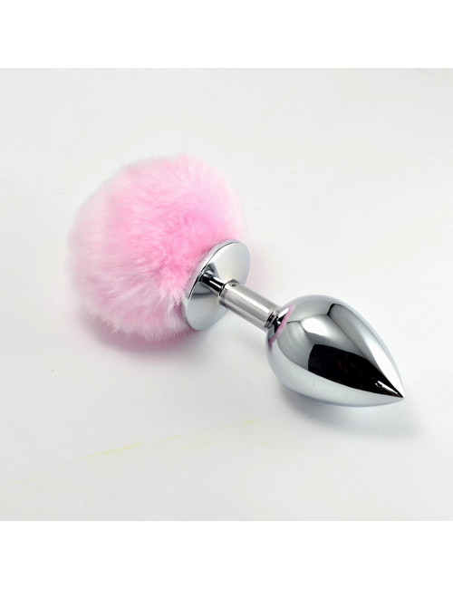 Pompon Metal Plug Large Pink