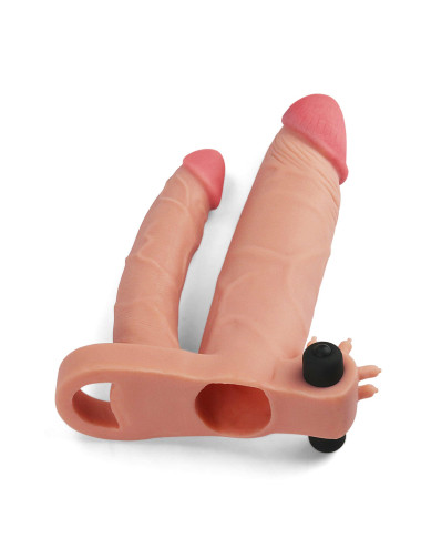 Add 1 Pleasure X Tender Vibrating Double Penis Sleeve