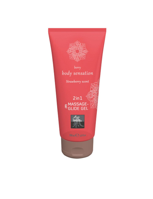 Hot Shiatsu 2w1 Żel do Masażu i Lubrykant Truskawkowy 200ml