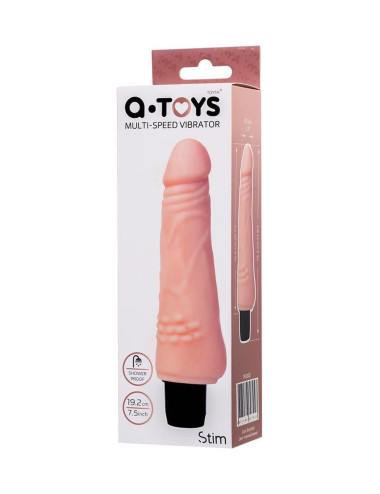 A-TOYS, Realistic Multi-Speed vibrator,, TPE, vibration modes, 15,5 cm