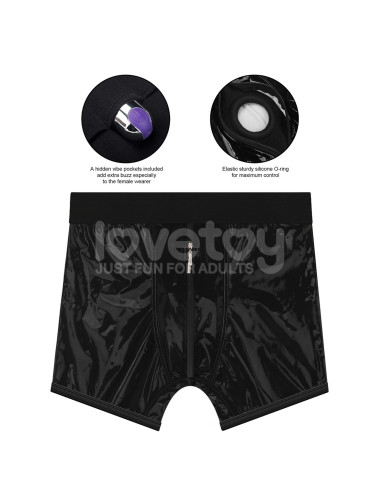 Chic Strap-On shorts (40 - 43 inch waist) Black