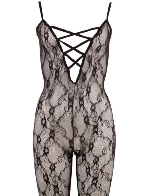 Kombinezon damski Catsuit NO:XQSE czarny XXL-XXXL