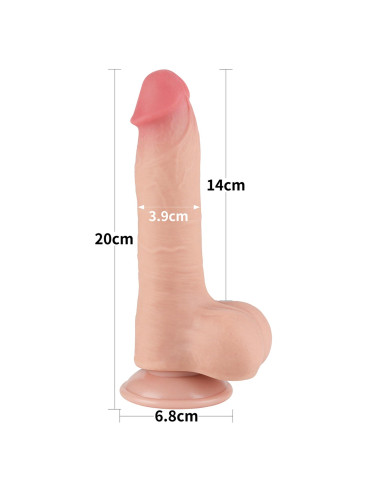 8'' Sliding Skin Dual Layer Dong Flesh