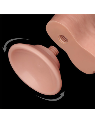 8'' Sliding Skin Dual Layer Dong Flesh