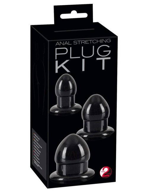 Anal Stretching Plug Kit - Zestaw Korków Analnych do Rozciągania (TPR)