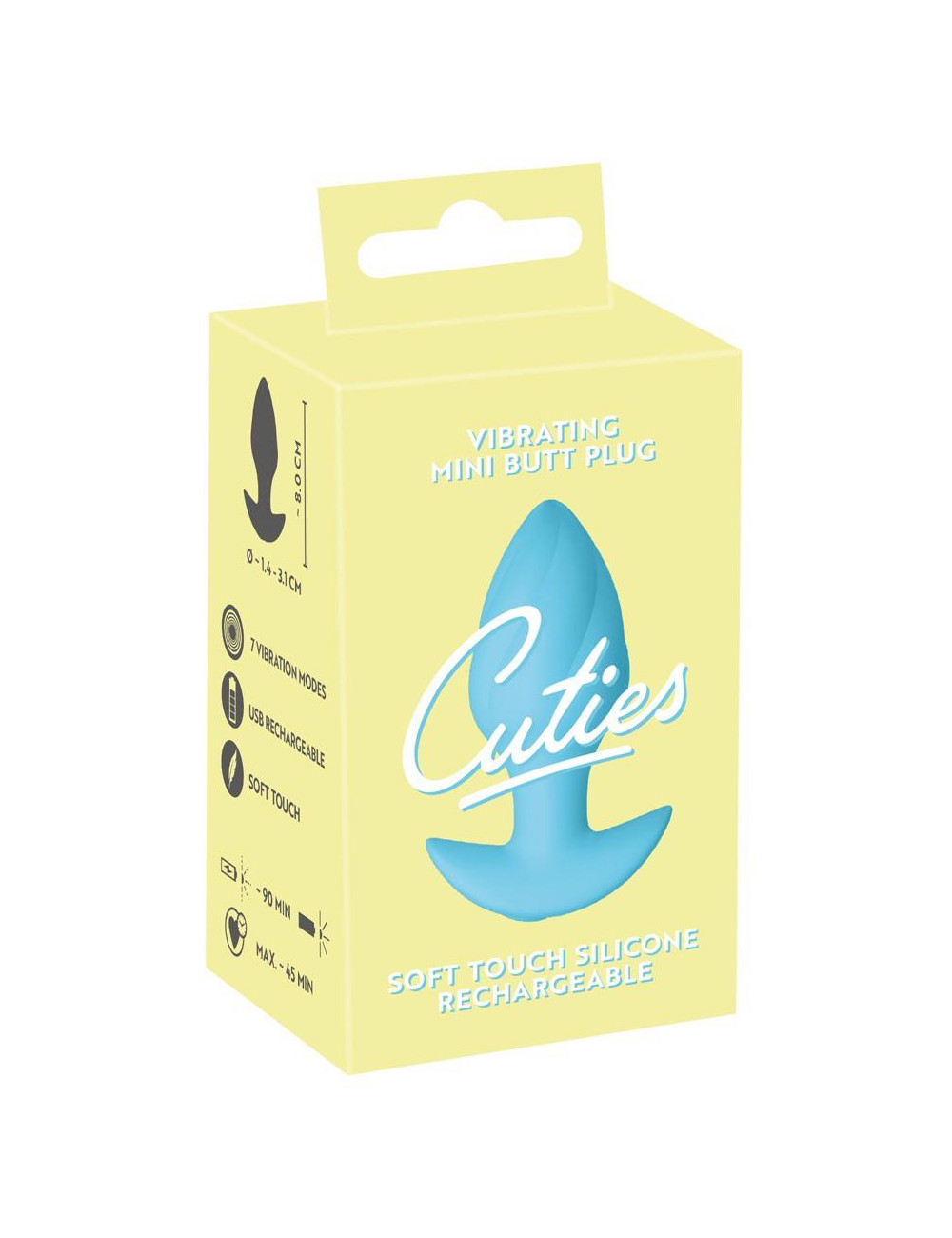 Cuties Vibrating Plug Blue
