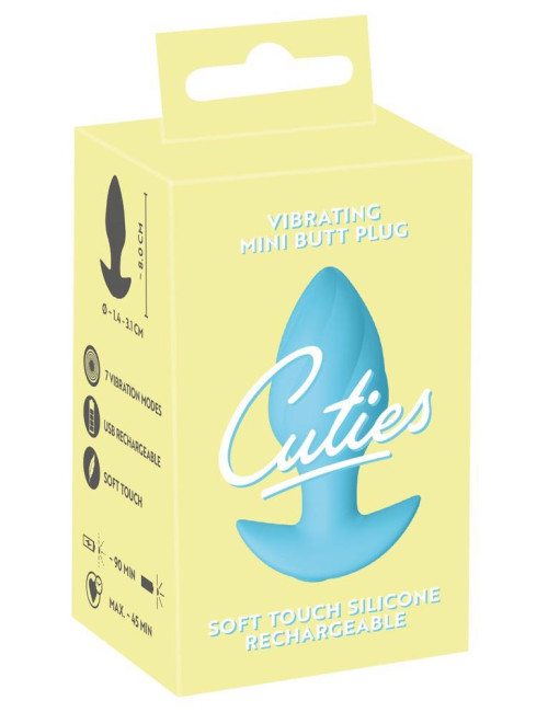 Cuties Vibrating Plug Blue