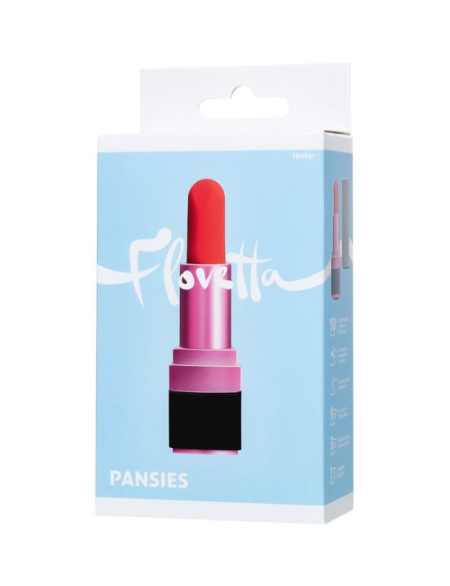Mini-vibrator Flovetta by Toyfa PANSIES, ABS plastic, black, 9 cm