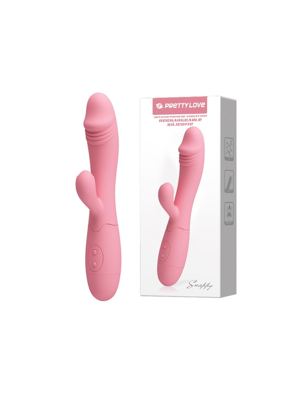 Pretty Love Snappy - różowy wibrator 30 funkcji