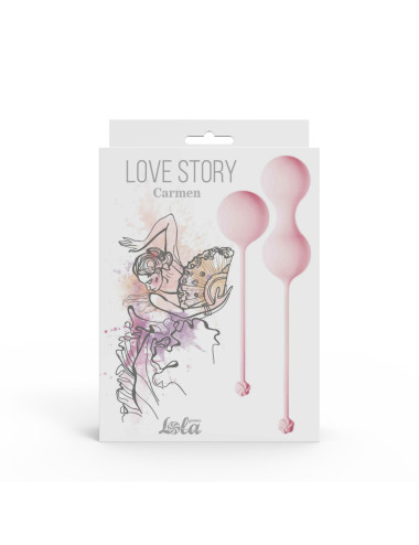 Vaginal balls set Love Story Carmen Tea Rose