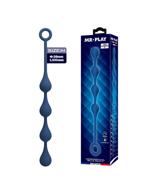 MR PLAY Waterdrop Anal Balls – 33.5 cm M