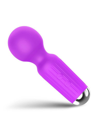 Stymulator-Rechargeable Mini Masager USB 20 Functions - Purple