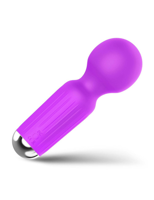 Stymulator Masażer Mini USB - 20 Funkcji Wodoodporny Fioletowy