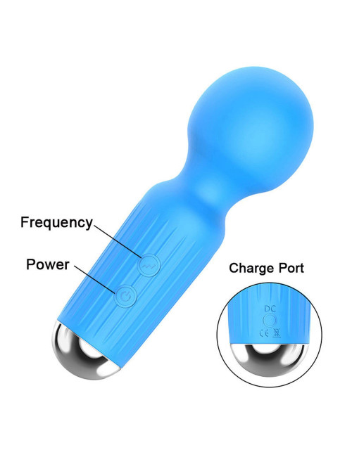 Stymulator Masażer Mini USB - 20 Funkcji Wodoodporny Fioletowy