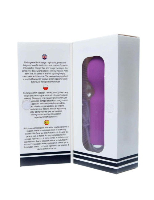 Stymulator Masażer Mini USB - 20 Funkcji Wodoodporny Fioletowy