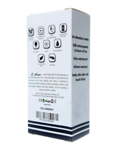 Stymulator-Rechargeable Mini Masager USB 20 Functions - Purple
