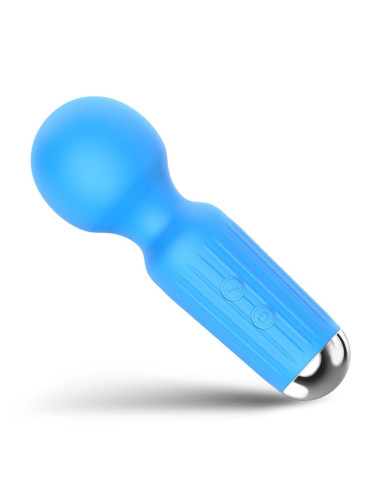 Stymulator-Rechargeable Mini Masager USB 20 Functions - Blue