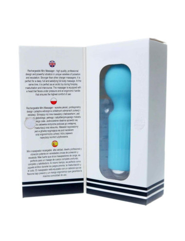 Stymulator-Rechargeable Mini Masager USB 20 Functions - Blue