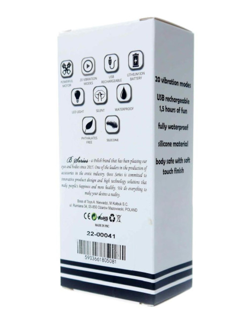 B - Series Magic Niebieski Mini Masażer USB z 20 Funkcjami