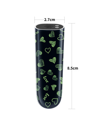Rechargeable Glow-in-the-dark Heart Massager