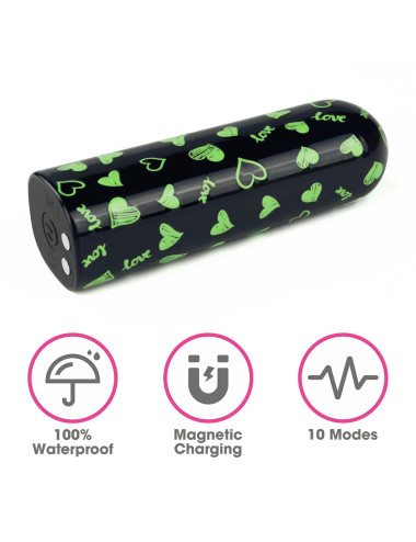 Rechargeable Glow-in-the-dark Heart Massager
