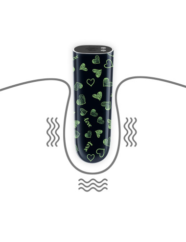Rechargeable Glow-in-the-dark Heart Massager