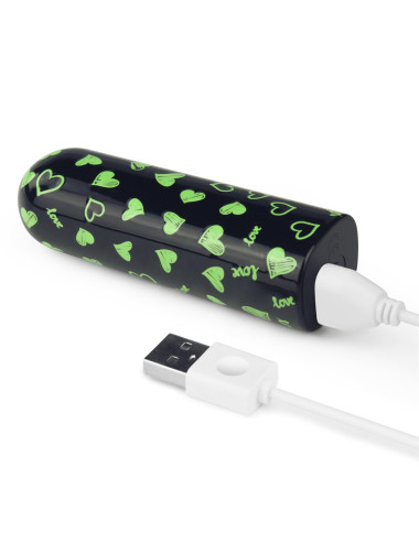 Rechargeable Glow-in-the-dark Heart Massager
