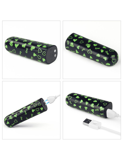 Lovetoy Rechargeable Glow-in-the-dark Heart Masażer w Kształcie Serca