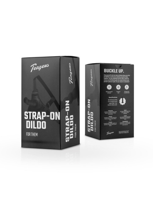 Teazers Silicone Strap-On – Regulowana uprząż bez wibracji