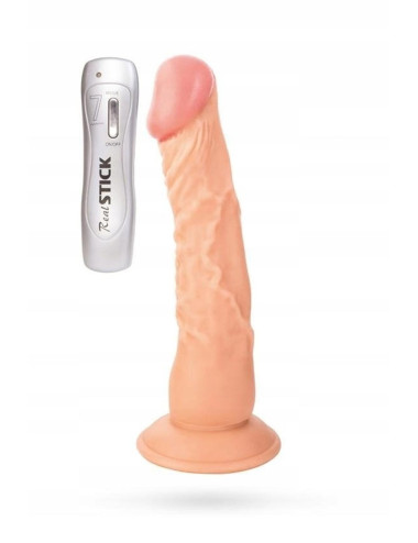 RealStick TOYFA Nude realistic Vibrator, 7 vibration modes, 22.5 cm
