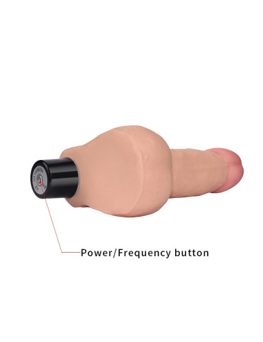 8 REAL SOFTEE Vibrating Dildo