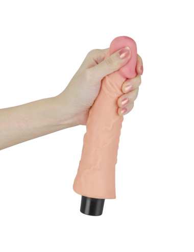 8 REAL SOFTEE Vibrating Dildo
